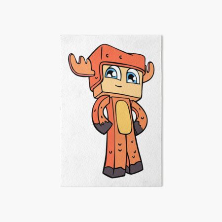 Moose Gaming Art Board Print By Zoellerhenry Redbubble - cyan blue bandage roblox