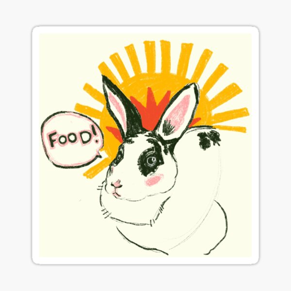 Hungry Bun Sticker