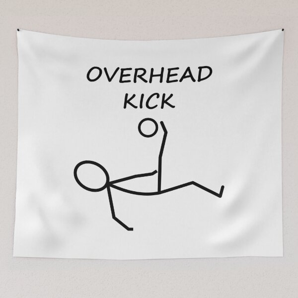 Item preview, Stickman football Overhead Kick designed and sold by Bammodesigns.