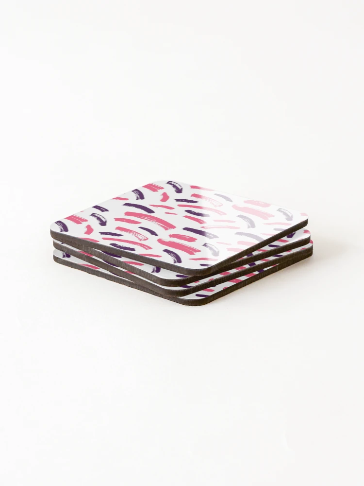 Thumbnail 4 of 5, Coasters (Set of 4), Colorful, Simple, Minimalist Pattern - Colorful Pattern Design for Face Masks designed and sold by Rohit Mane.