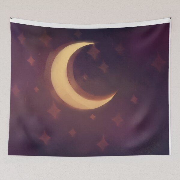 Item preview, Crescent Moon Tapestry Or Throw Blanket designed and sold by Jvkeboxx.