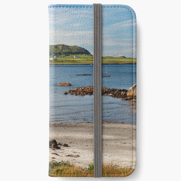IONA viewed from Fionnphort Isle of Mull Scotland iPhone Wallet