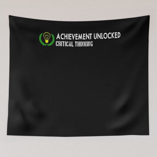 Item preview, Achievement unlocked CRITICAL THINKING designed and sold by patriotazx.