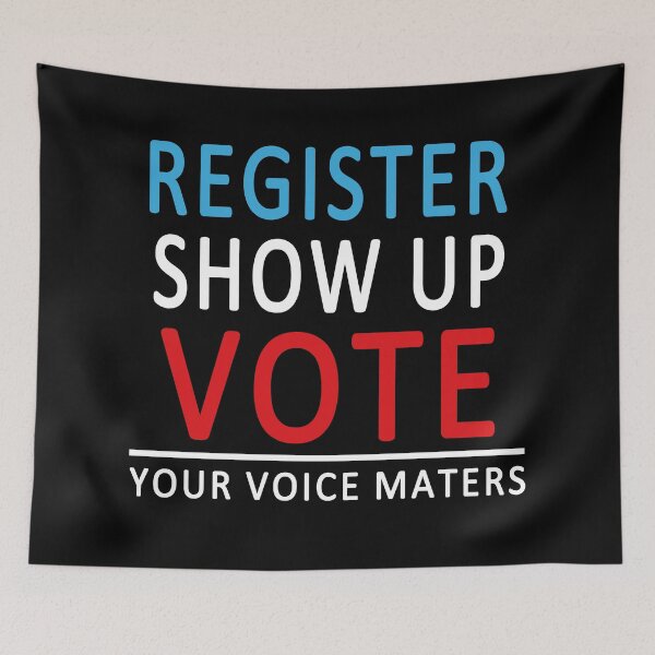 Item preview, Register Show up vote shirt designed and sold by FHdesigns.