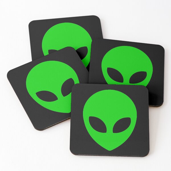 Item preview, Classic Green Alien Head UFO Extraterrestrial  designed and sold by JustLivinLife.