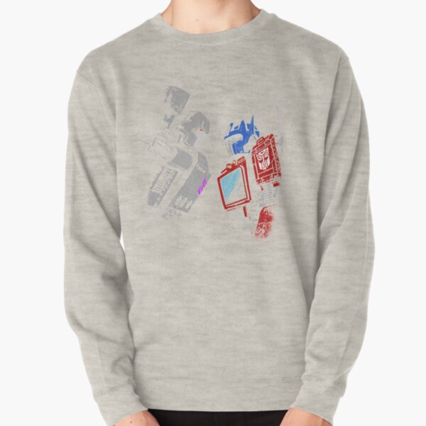 optimus prime megatron transformers full color Pullover Sweatshirt