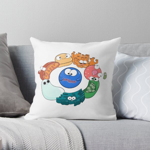 Cell Organelle Friendship Circle Throw Pillow