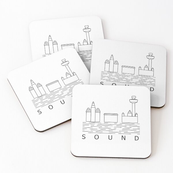 Item preview, Liverpoo Skyline - Line Art designed and sold by yesmrkev.