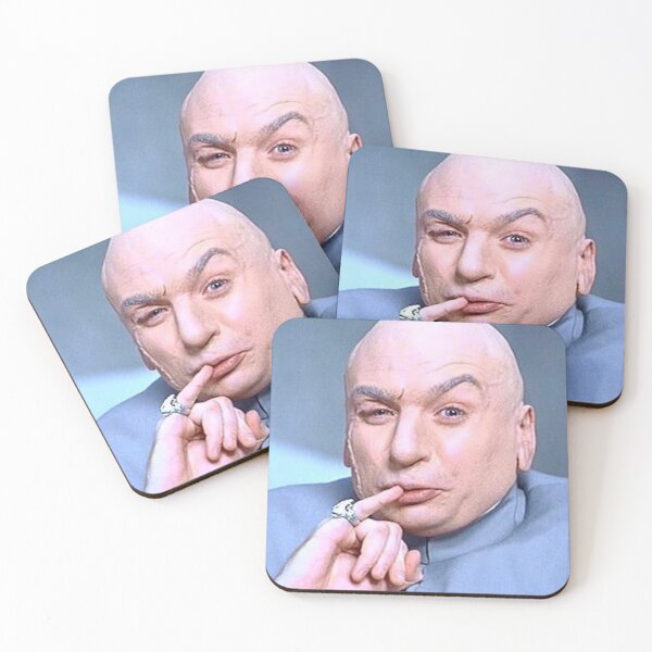 Dr Evil Coasters (Set of 4)