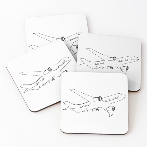 Item preview, Wheels Up Airplane Outline designed and sold by kyanitedesigns.