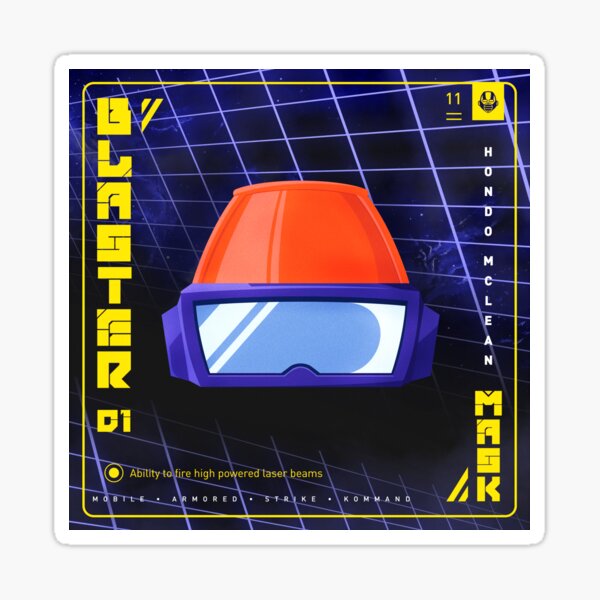 Item preview, M.A.S.K. - Blaster 01 / Honda McLean mask designed and sold by Stoneiswuwu.
