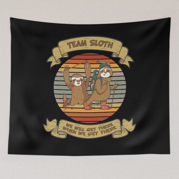 Item preview, Couple hiking team sloth mountain designed and sold by RJ-Art.