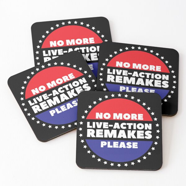 Item preview, No more live-action remakes please with stars - Election Parody Funny (white letters) designed and sold by AmpersandCuster.