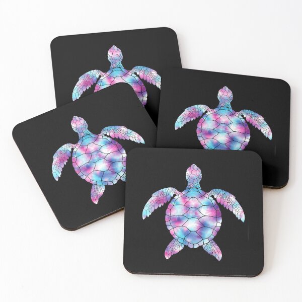 Artikelvorschau, Tie Dye Turtle Pink Blau Lila Splotch Rette die Schildkröten vsco entworfen und verkauft von Draculaura2009.