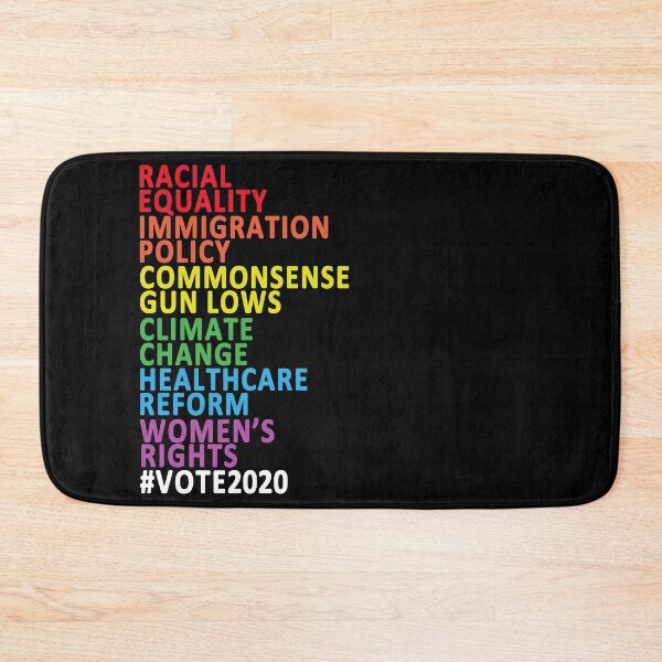 Item preview, Racial equality immigration policy gun laws climate change women's rights vote 2020 shirt designed and sold by FHdesigns.