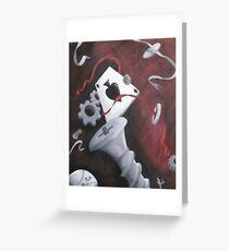 Three of Clubs Greeting Card