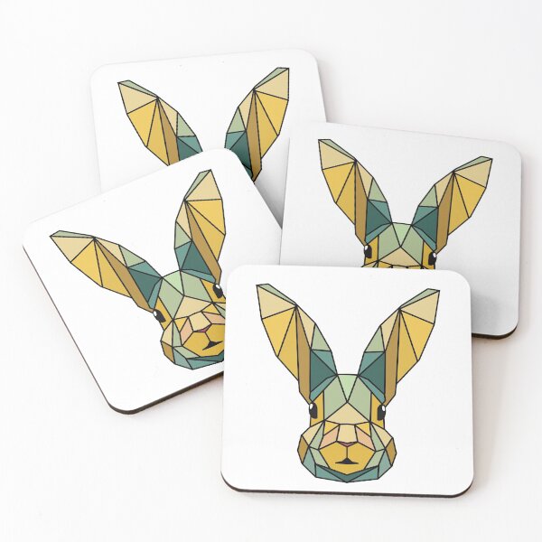Item preview, Geometric Bunny - Green Yellow designed and sold by Geometricshow.