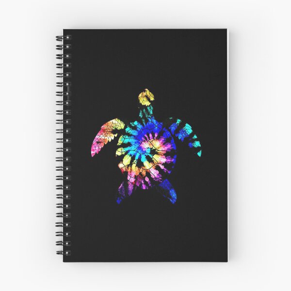 Artikelvorschau, Tie Dye Turtle Mehrfarbiger Regenbogen mit Schwarz Rosa Blau Lila Grün Gelb Rad Rette die Schildkröten vsco entworfen und verkauft von Draculaura2009.
