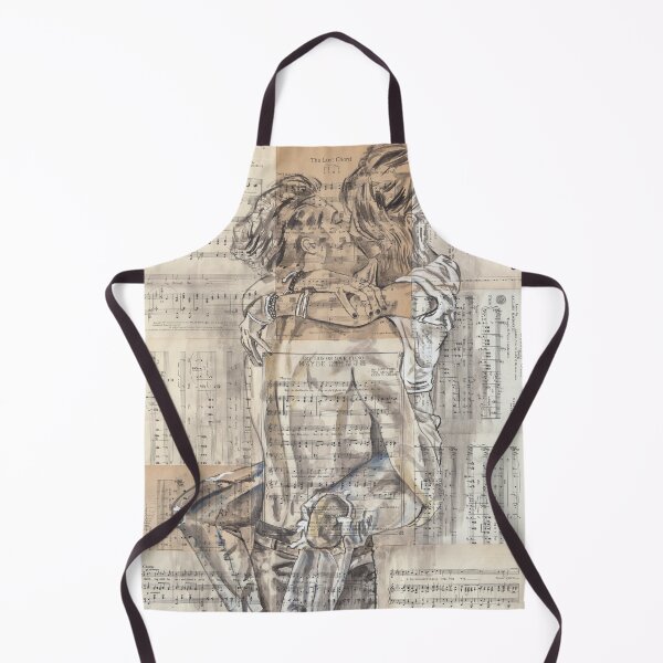 Item preview, First kiss / Romantic Art /Sheet music art / Lovers Art / designed and sold by jasonsauve.