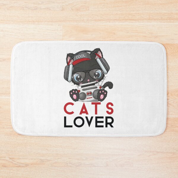 Item preview, Cats lover Dj cat Cat Listening Music with Headphones designed and sold by TamGustam.