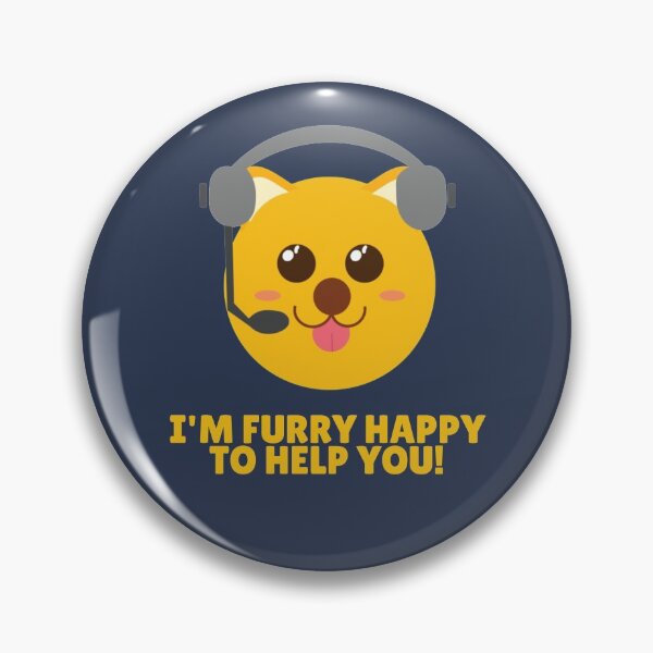 Item preview, Furry Customer Service Dog is furry happy to serve you! designed and sold by twicetrader.