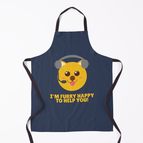 Item preview, Furry Customer Service Dog is furry happy to serve you! designed and sold by twicetrader.