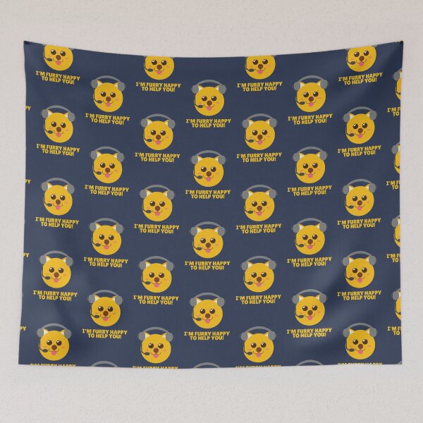 Item preview, Furry Customer Service Dog is furry happy to serve you! designed and sold by twicetrader.
