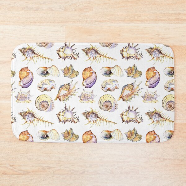 Item preview, Watercolor seashells pattern designed and sold by Zavyalova-art.