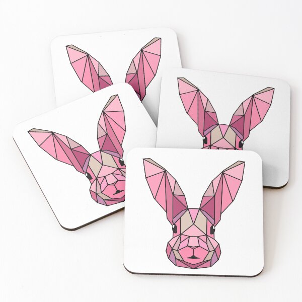 Item preview, Geometric Bunny - Pink designed and sold by Geometricshow.