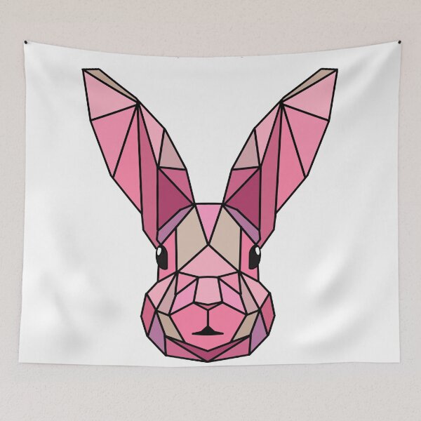 Item preview, Geometric Bunny - Pink designed and sold by Geometricshow.