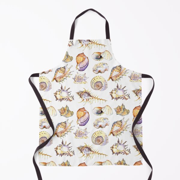 Item preview, Watercolor seashells pattern designed and sold by Zavyalova-art.