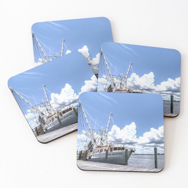 Item preview, Shrimp boat docked at the pier in Apalachicola Florida USA designed and sold by Crobin1961.