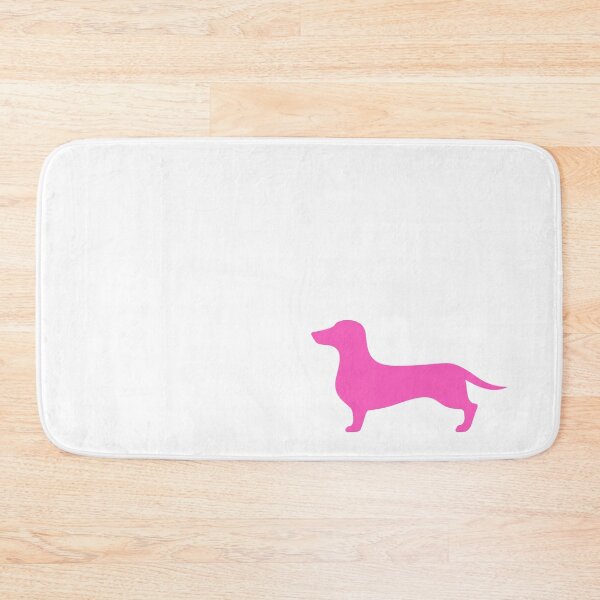Item preview, Dachshund silhouette in bright pink - Sausage Dog designed and sold by literarylyme.