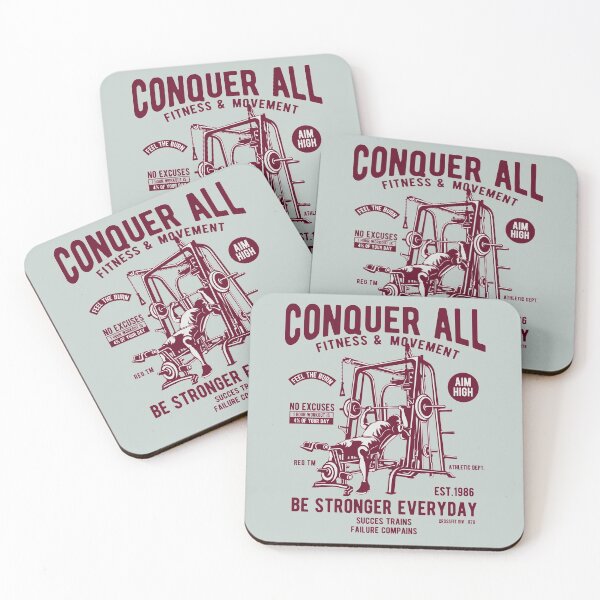 Item preview, Conquer all be stronger everyday - Awesome fitness lover Gift designed and sold by Teenation9.