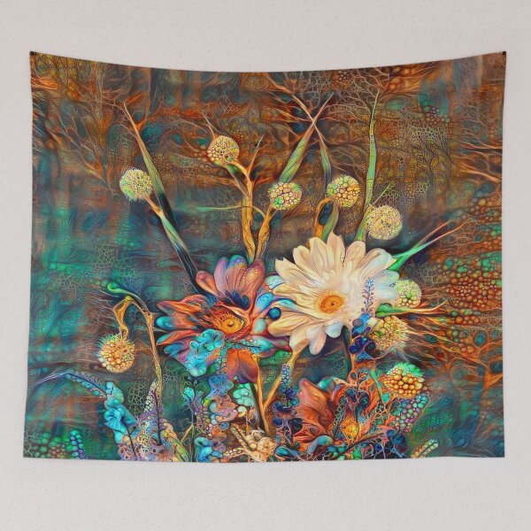 Item preview, Floral abstraction designed and sold by blackhalt.