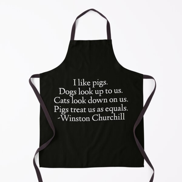 Item preview, Winston Churchill Quote - I Like Pigs designed and sold by StoaMart.