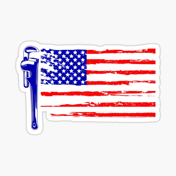 Artikel-Vorschau von Rohrzange und die amerikanische Flagge, designt und verkauft von headshote.