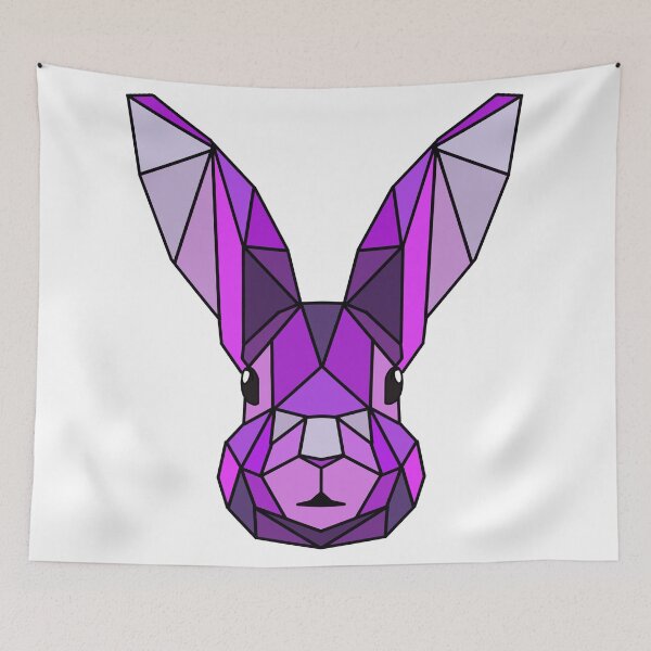 Item preview, Geometric Bunny - Purple designed and sold by Geometricshow.