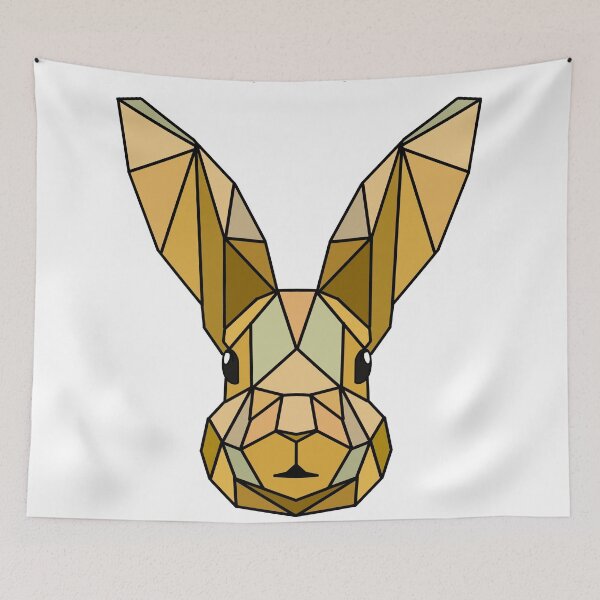 Item preview, Geometric Bunny - Yellow designed and sold by Geometricshow.