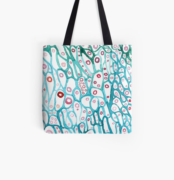 Organic Cells All Over Print Tote Bag