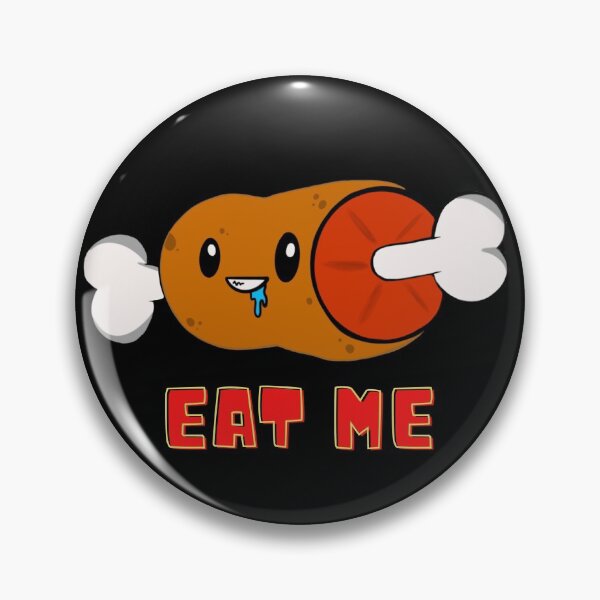 Item preview, ¡CÓMEME! Carne con hueso, comida kawaii designed and sold by dodjira.