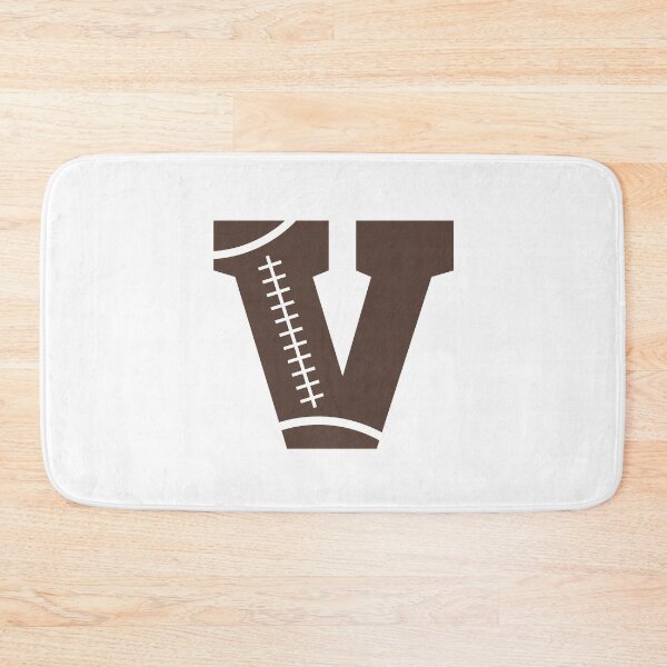 Item preview, Personalized Football Initial V designed and sold by TheFamilyVan.