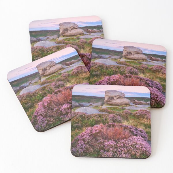 Item preview, Flowering Peak District Heather at Sunset designed and sold by Lenscraft by Robin Whalley.