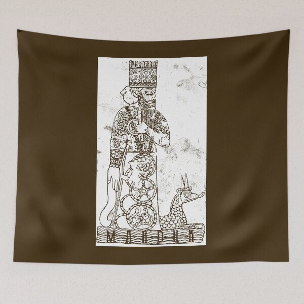 Item preview, Marduk Tiamat Mesopotamian Assyrian Sumerian Art designed and sold by h44k0n.