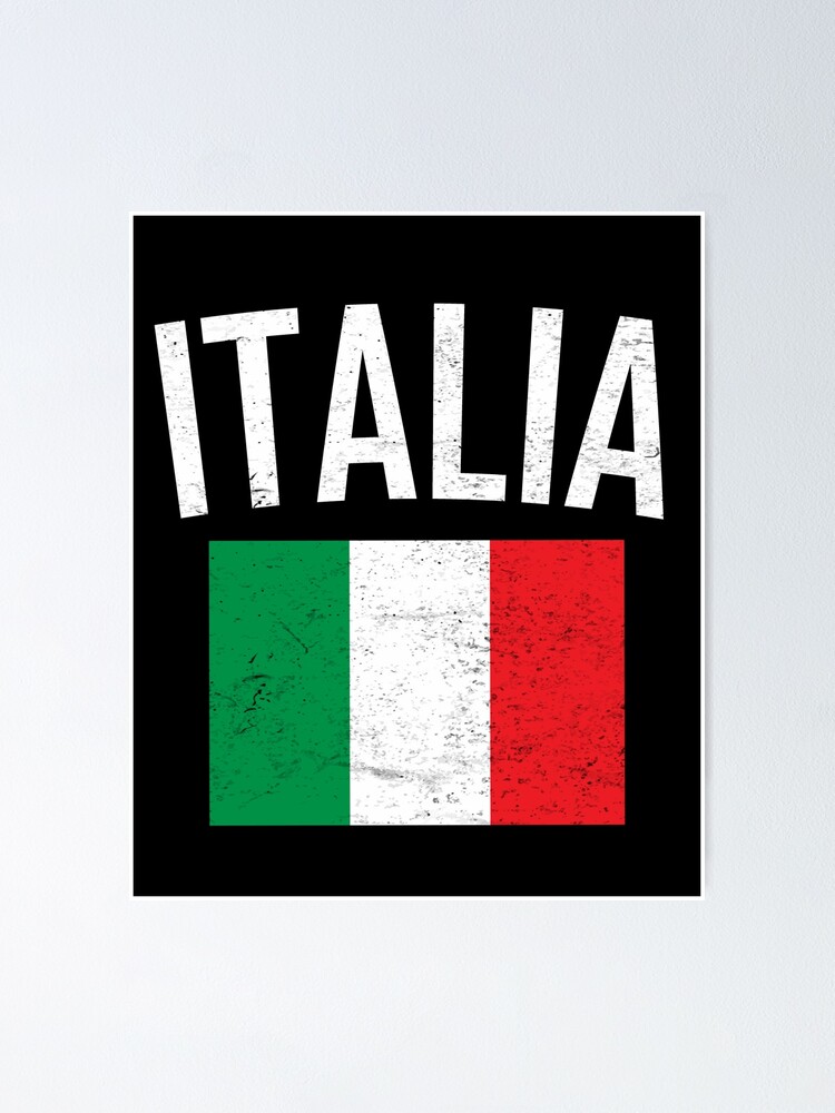Italia Italian Flag Vintage Graphic - Italy Lovers Tourists Souvenir Cool  National Gift | Kids T-Shirt