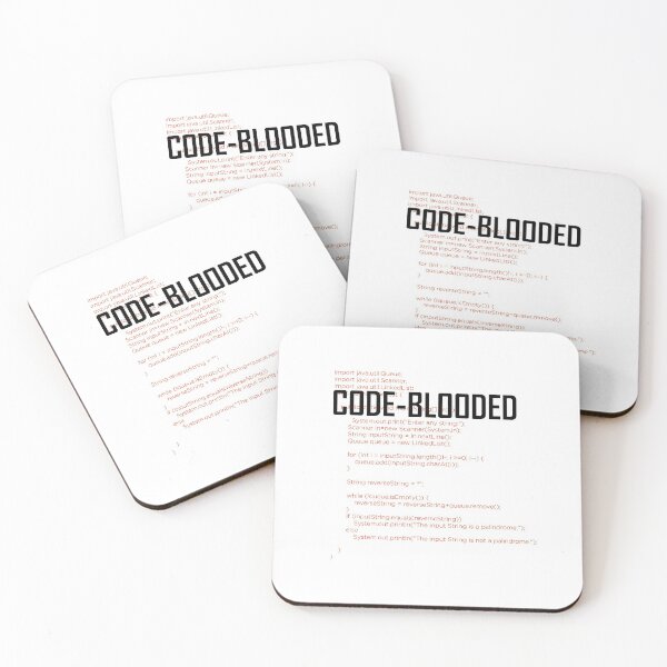 Item preview, Code-Blooded Tee Funny Code Programmer IT T-shirt Tee Mens Womens Ladies Dad Gift Geek Nerd Present Coder Computer Science Tech Developer designed and sold by Vibe by Flow.