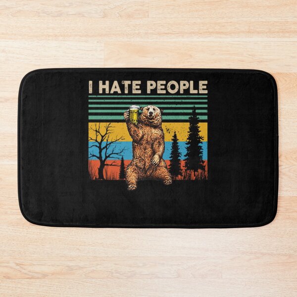 Item preview, I Hate People - Bear Drinking Beer Tshirt Funny Gifts designed and sold by intervd257.