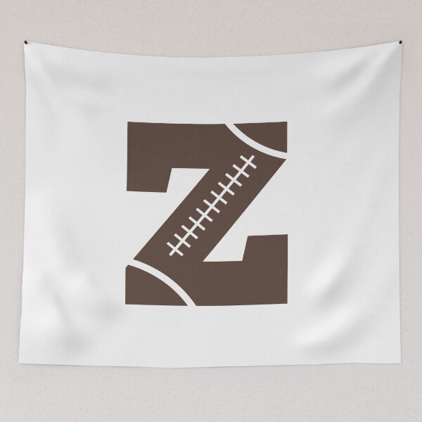 Item preview, Personalized Football Initial Z designed and sold by TheFamilyVan.
