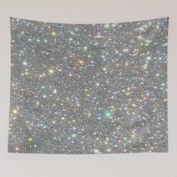Item preview, Aesthetic sparkly glittery holographic vintage retro glam pattern designed and sold by samararibas.
