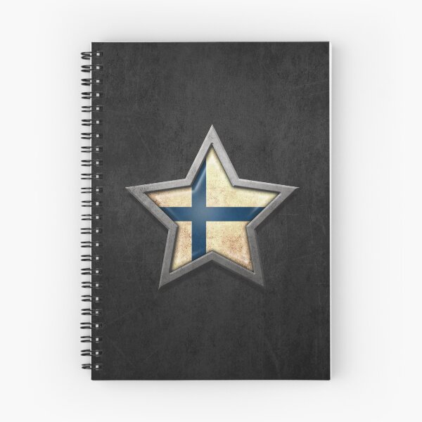 Item preview, Finnish Flag Inside of an Aged and Scratched Star designed and sold by JeffBartels.